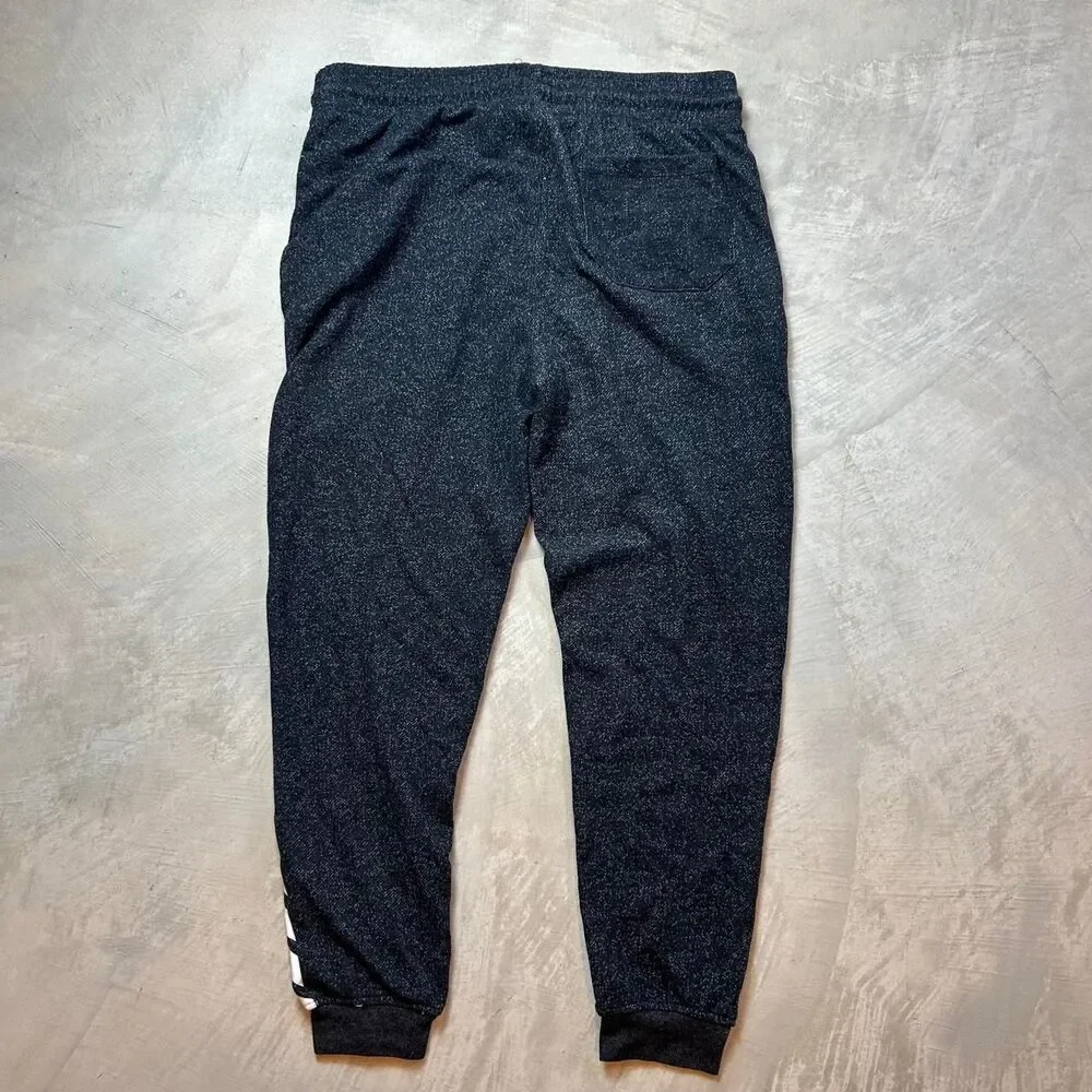 Nba Men's Grey and Black Joggers-tracksuits